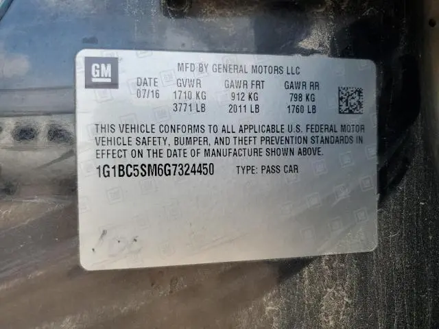 2016 CHEVROLET CRUZE LS