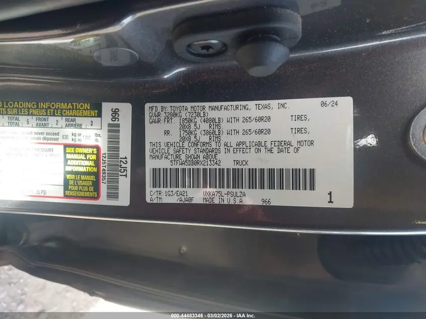 2024 TOYOTA TUNDRA LIMITED