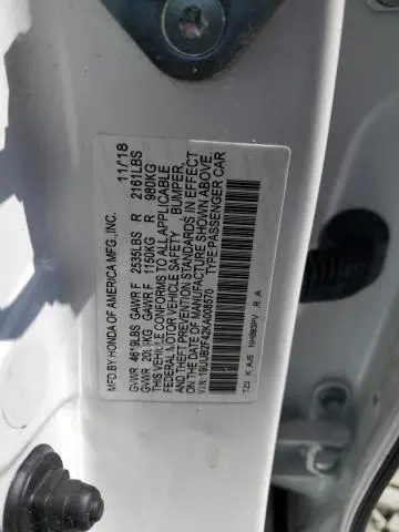 2019 ACURA TLX TECHNOLOGY  
