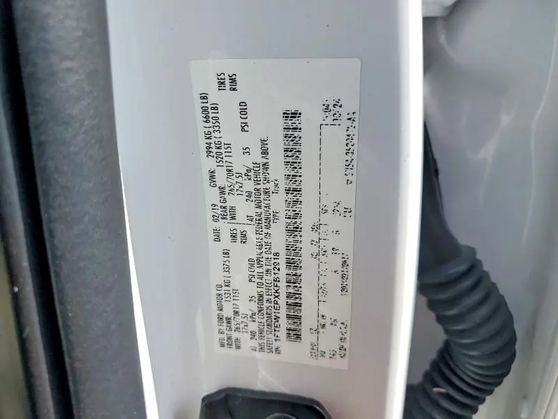 2019 FORD F150 SUPERCREW  