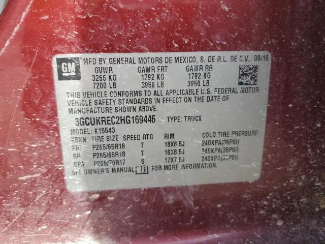 2017 CHEVROLET SILVERADO K1500 LT  