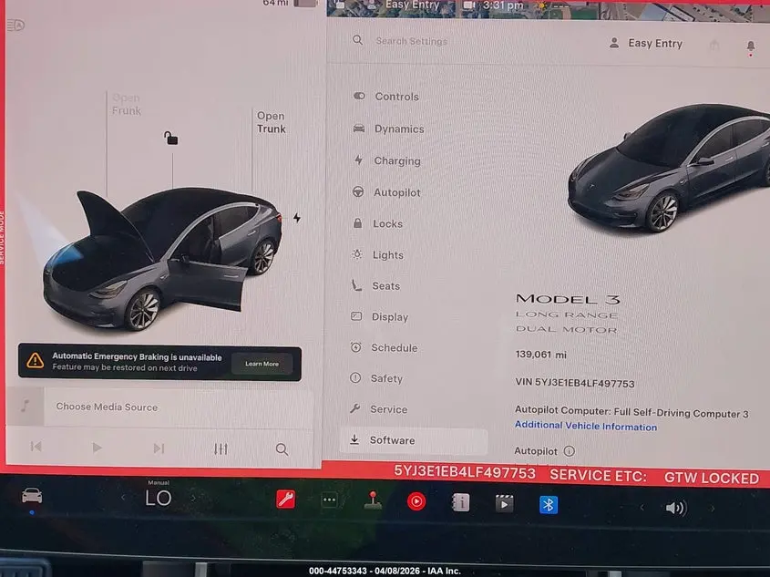 2020 TESLA MODEL 3 LONG RANGE DUAL MOTOR ALL-WHEEL DRIVE