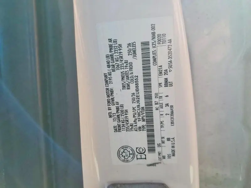 2014 FORD ESCAPE TITANIUM  