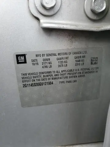 2016 CHEVROLET IMPALA LTZ  