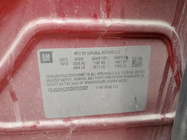 2013 BUICK LACROSSE PREMIUM  