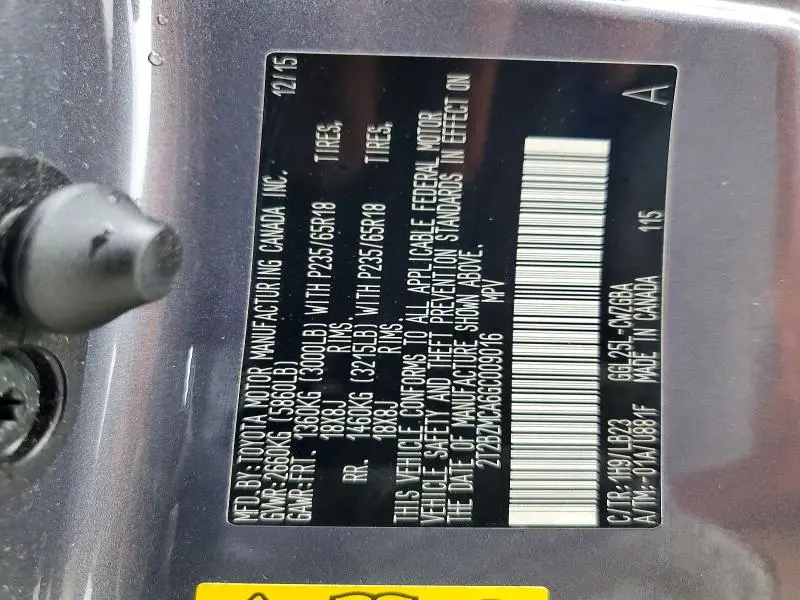 2016 LEXUS RX 350 BASE  