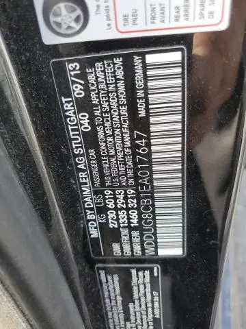 2014 MERCEDES-BENZ S 550  