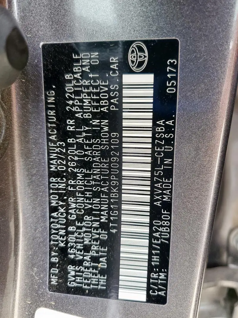 2023 TOYOTA CAMRY SE NIGHT SHADE  