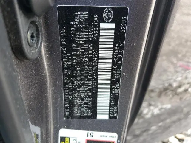 2022 TOYOTA CAMRY LE  