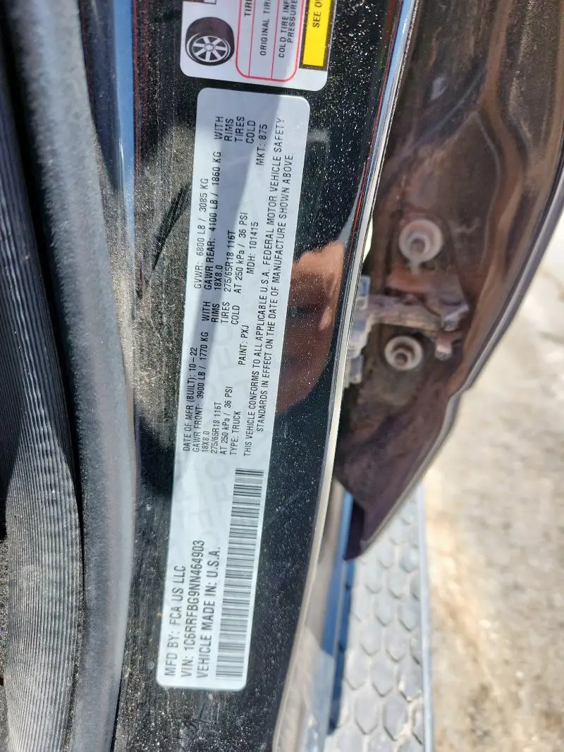 2022 RAM 1500 BIG HORN/LONE STAR  
