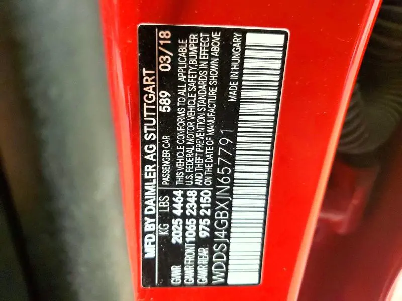 2018 MERCEDES-BENZ CLA 250 4MATIC  