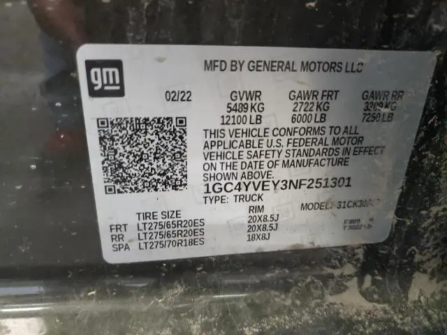 2022 CHEVROLET SILVERADO K3500 HIGH COUNTRY  