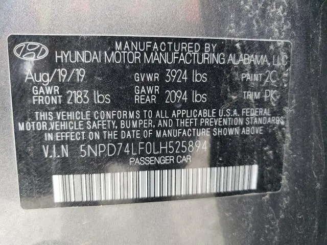 2020 HYUNDAI ELANTRA SE  