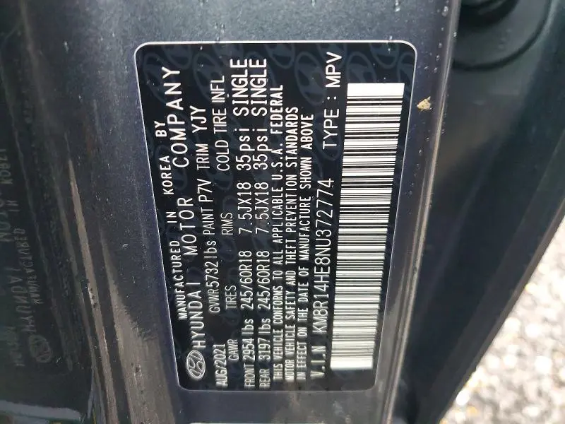 2022 HYUNDAI PALISADE SE  
