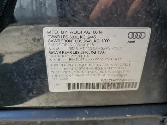 2015 AUDI Q5 PREMIUM  