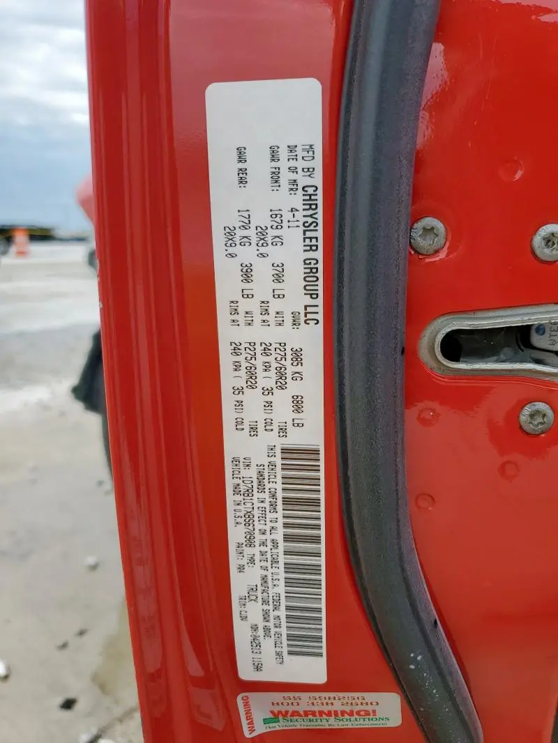 2011 DODGE RAM 1500   