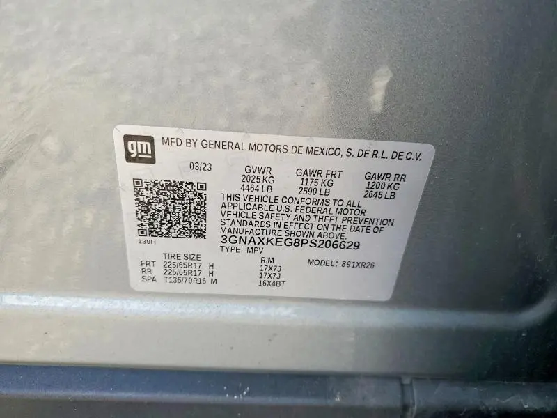 2023 CHEVROLET EQUINOX LT  