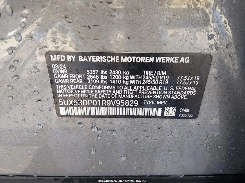 2024 BMW X3 XDRIVE30I