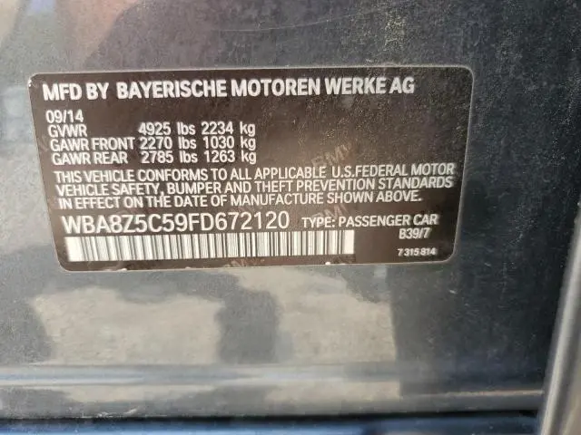 2015 BMW 328 XIGT SULEV  