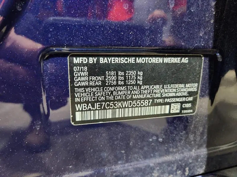 2019 BMW 540 XI  