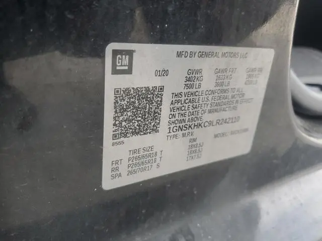 2020 CHEVROLET SUBURBAN K1500 LT  