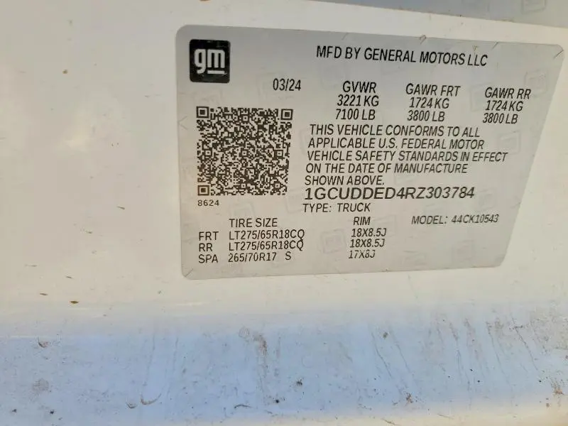 2024 CHEVROLET SILVERADO K1500 LT  