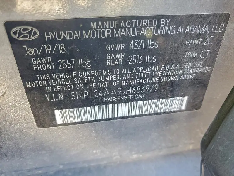 2018 HYUNDAI SONATA ECO  