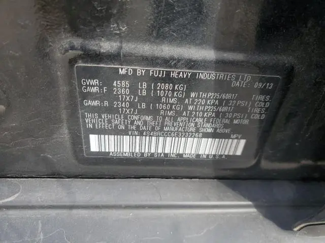 2014 SUBARU OUTBACK 2.5I PREMIUM  