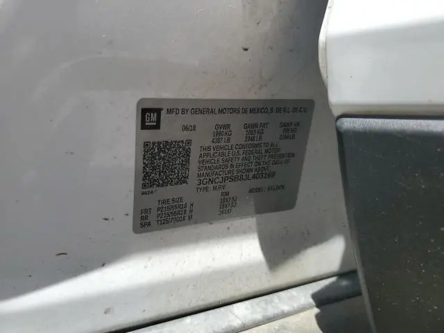 2018 CHEVROLET TRAX 1LT  