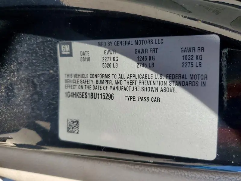 2011 BUICK LUCERNE SUPER SERIES  