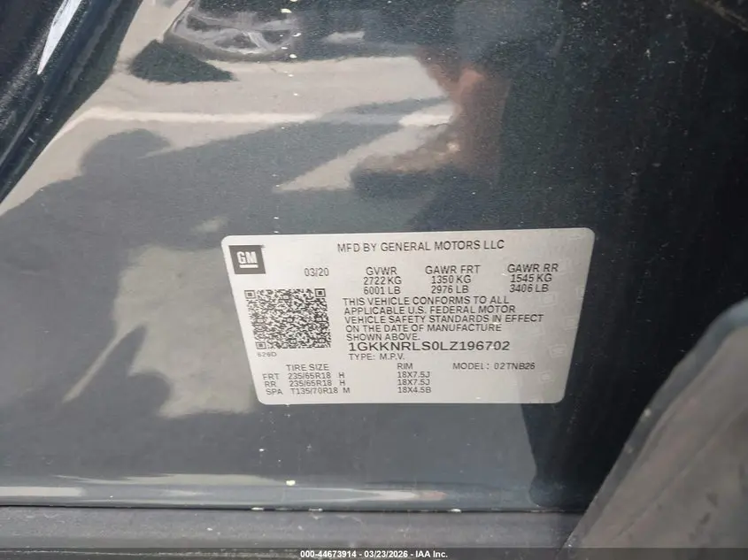 2020 GMC ACADIA FWD SLE