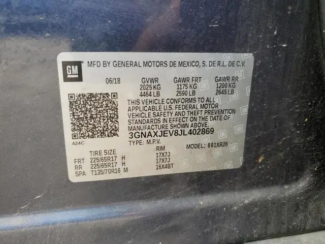 2018 CHEVROLET EQUINOX LT  