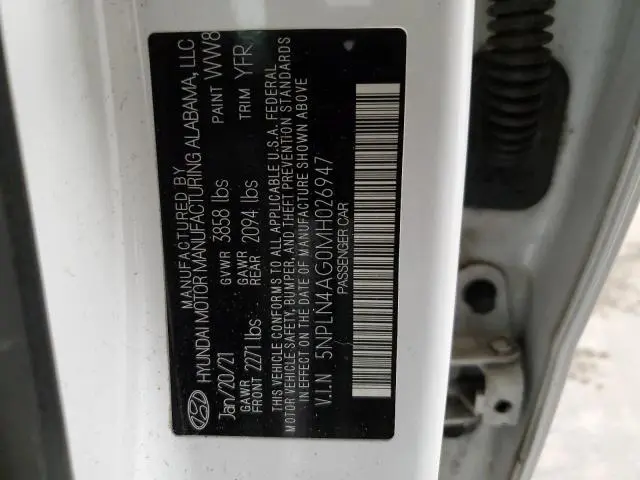 2021 HYUNDAI ELANTRA SEL