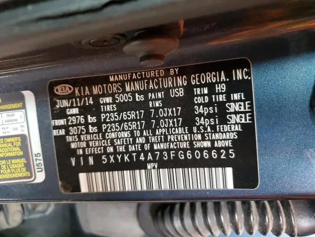 2015 KIA SORENTO LX  