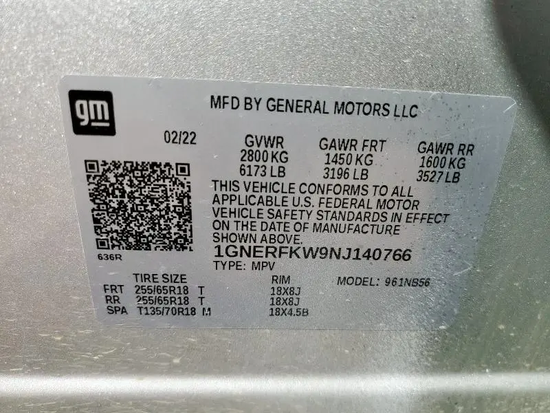 2022 CHEVROLET TRAVERSE LS  