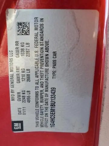 2011 BUICK LUCERNE CXL  