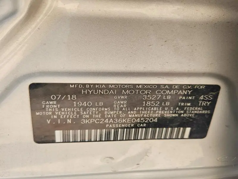 2019 HYUNDAI ACCENT SE  