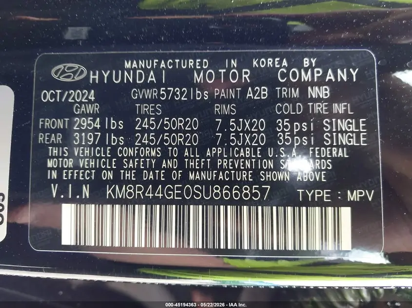 2025 HYUNDAI PALISADE SEL PREMIUM