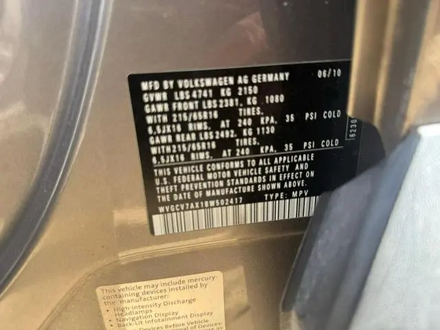 2011 VOLKSWAGEN TIGUAN S  