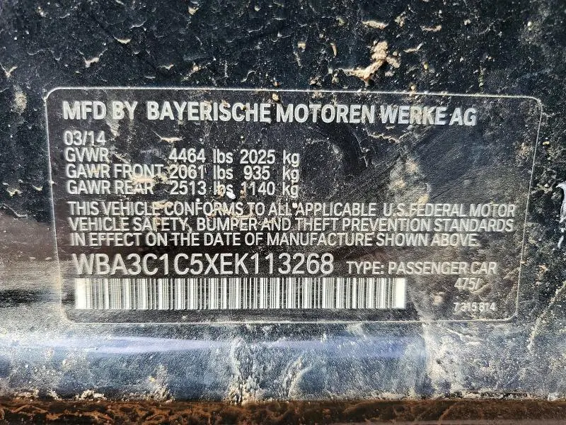 2014 BMW 328 I SULEV  