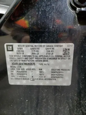 2017 GMC TERRAIN SLE  