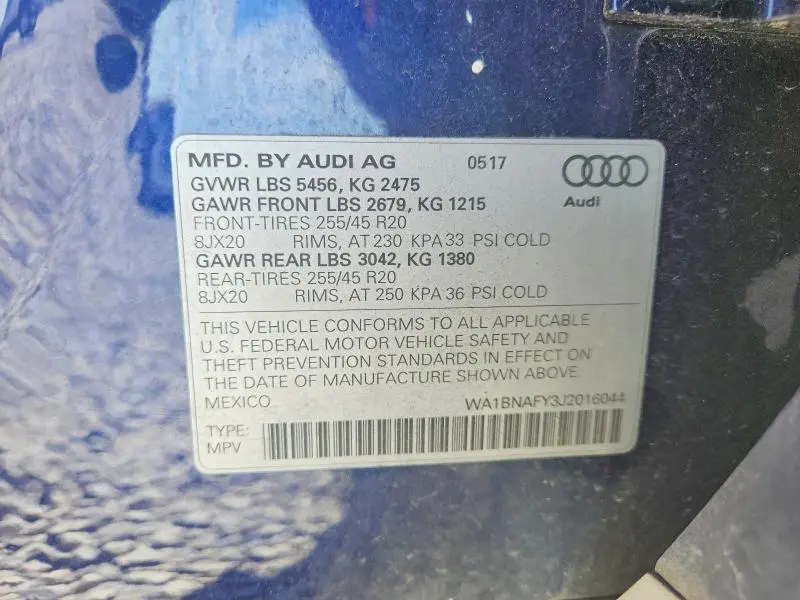 2018 AUDI Q5 PREMIUM PLUS  