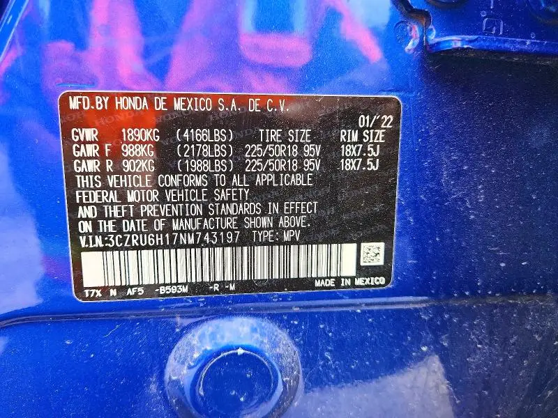 2022 HONDA HR-V SPORT  