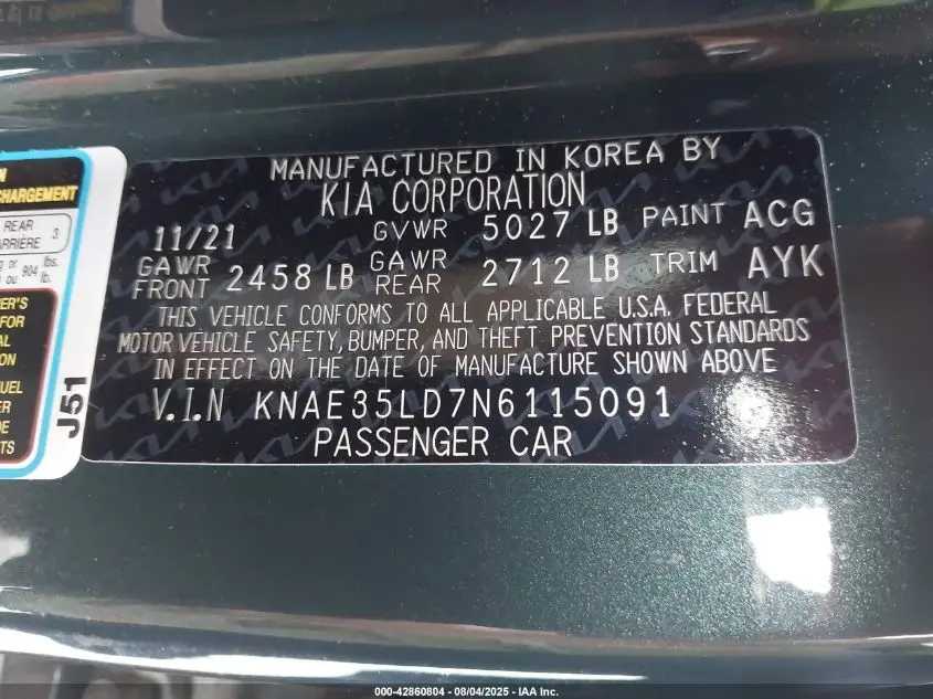 2022 KIA STINGER GT-LINE