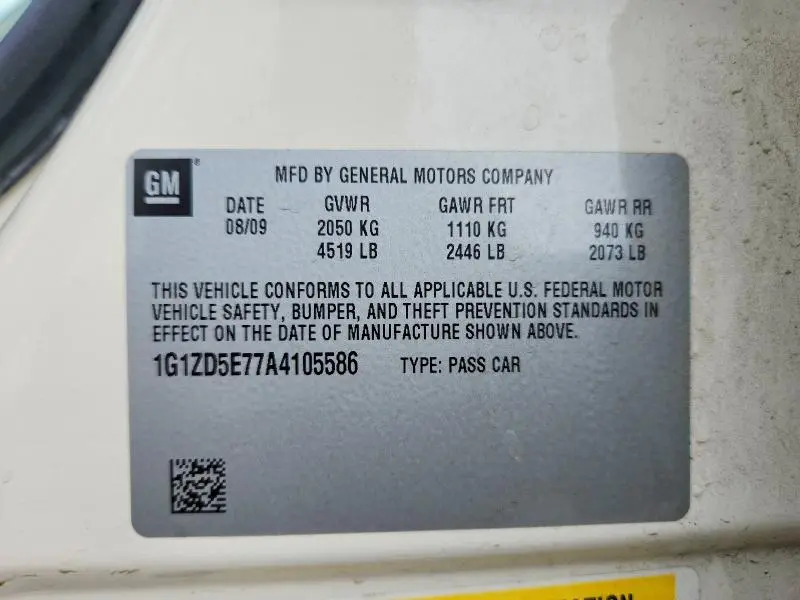 2010 CHEVROLET MALIBU 2LT  