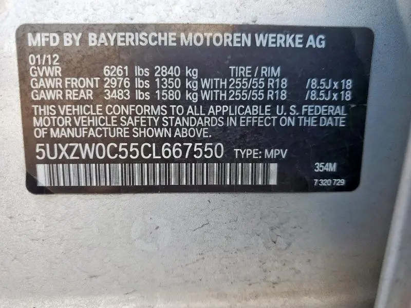 2012 BMW X5 XDRIVE35D