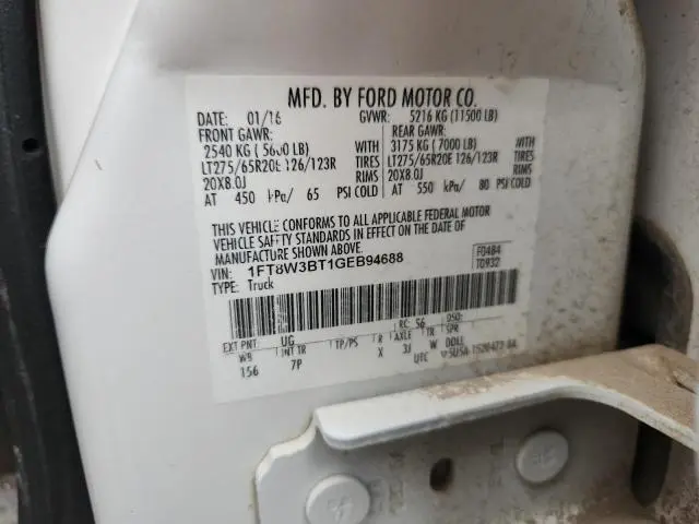 2016 FORD F350 SUPER DUTY  