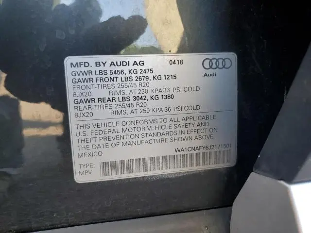 2018 AUDI Q5 PRESTIGE  
