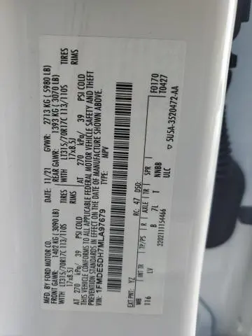 2021 FORD BRONCO BASE  