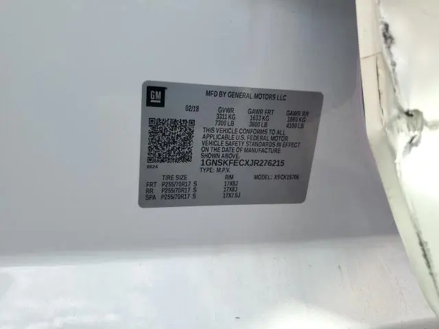 2018 CHEVROLET TAHOE SPECIAL  